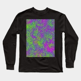 Neon Mandala Magic: Mesmerizing Spiritual Designs Long Sleeve T-Shirt